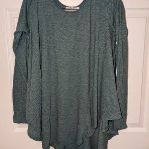We the Free Aria Trapeze Long Sleeve Green